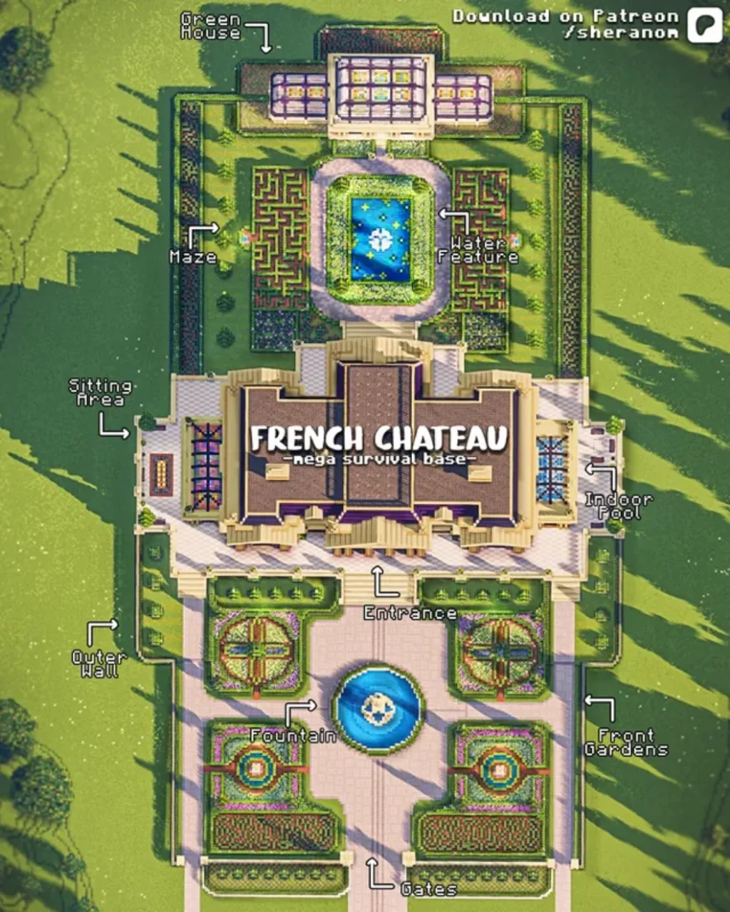 French Chateau - Mega Survival Base